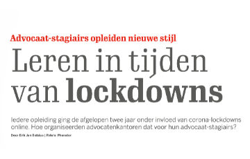 Leren in tijden van Lockdowns