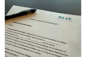 Voorbeeld verwerkersovereenkomst